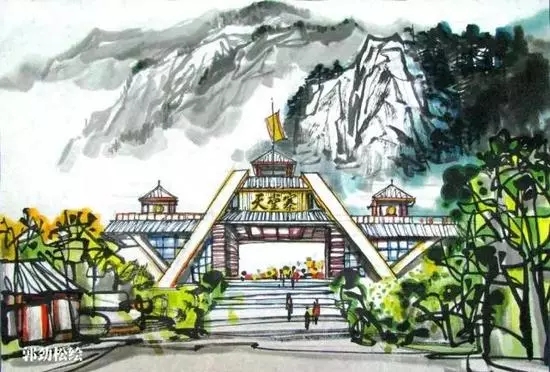 安徽风景如画！手绘版的安徽旅游景点更美！
